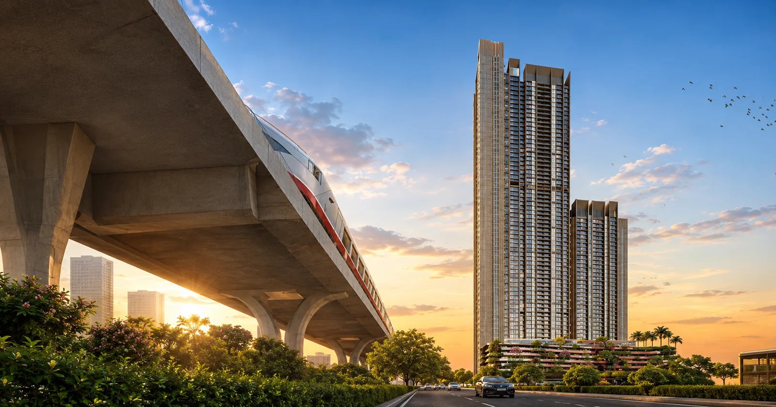 L&T Malad Nearby Metro Stations and Travel Time